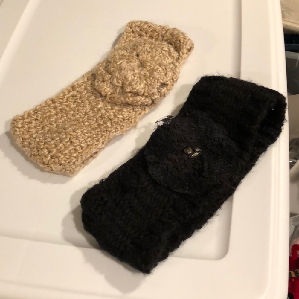 Set of 2 cozy fashionable warm head bands